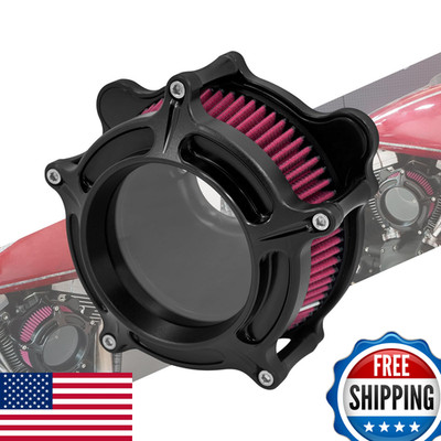 Hcmotorku Air Cleaner Filter Intake Aluminum Fit For Harley Touring Road King