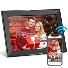10.1 Inch Digital Picture Frame with 32GB Storage, Frameo WiFi Digital Photo ...