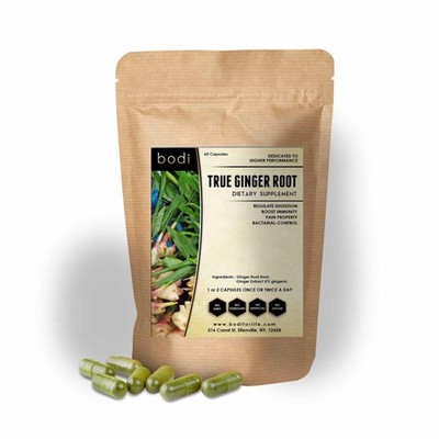 True Ginger Root Capsule 100% Pure Natural Hand Crafted