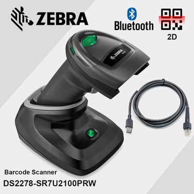 Zebra DS2278-SR7U2100PRW Handheld Wireless 1D 2D Imager Barcode Scanner
