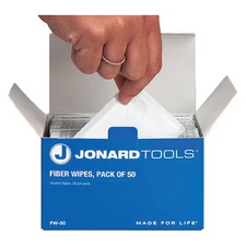 Jonard Tools Fw-50 Fiber Wipes, Optical Fiber Cleaning, Pk50