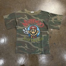 Rare Vintage 1989 Nintendo Super Mario Bros Battalion Shirt Youth L / Women's S