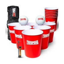 YardPong   Giant Yard Pong and Basketball Game with 12 Buckets, 2 Balls, C