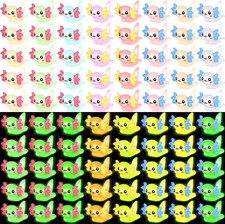 80 Pcs Mini Resin Axolotl Luminous Small Axolotl Miniature Animal Figurine Lumin