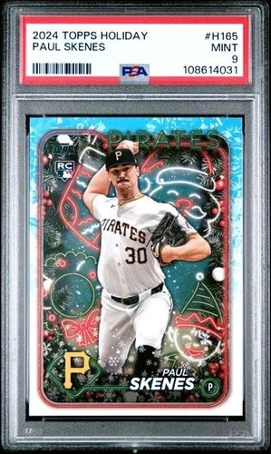 2026 Topps Holiday PAUL SKENES #H165 Rookie Card (RC) - PSA 9 MINT