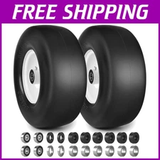 Zero Turn Mower Front Tires - 6 Flat Free Smooth Turf Tires