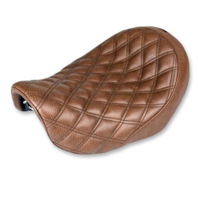 Saddlemen Renegade Seat - Lattice Stitched - Brown - Dyna 806-04-002BLS