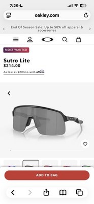 Oakley Sutro Lite Shield Wrap Sunglasses Black Frame Silver Mirrored Lens