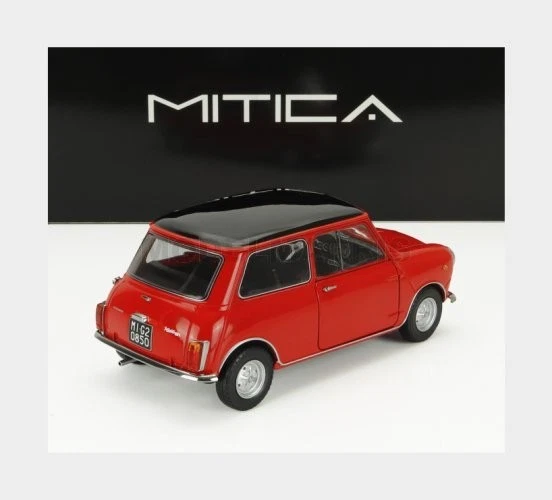 MITICA 205004-D INNOCENTI - MINI COOPER MK2 1968 - RED BLACK - 1/18 - Immagine 2 di 2