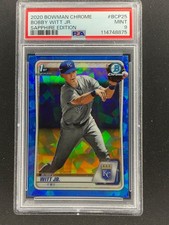 2020 BOWMAN CHROME SAPPHIRE EDITION, BOBBY WITT JR ( 4 CARDS FOR SALE) !  PSA 