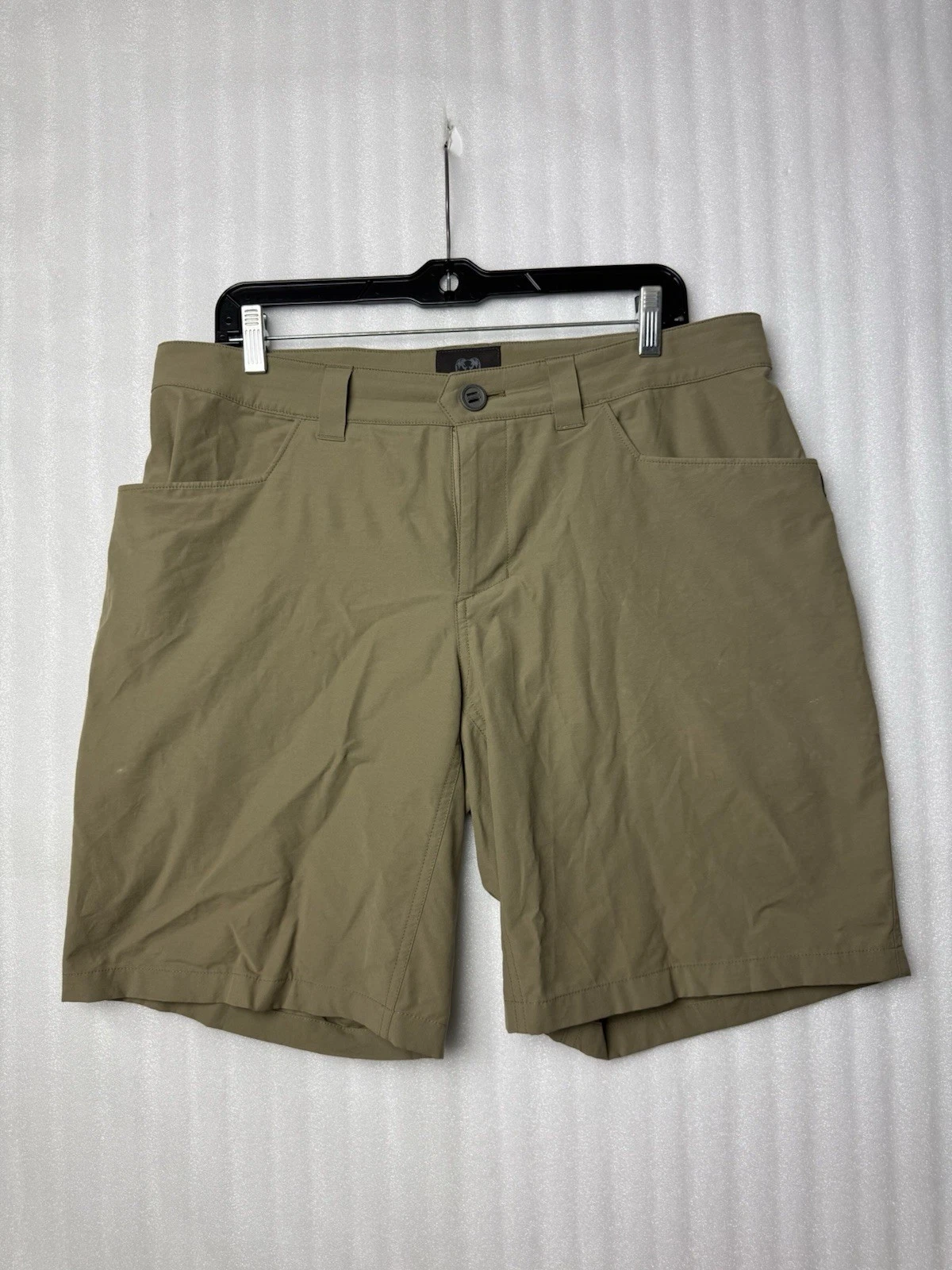 KUIU Mens 34 Bridger Shorts Khaki Tan Hiking Hunting Outdoor Performance