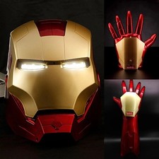 Iron Man MK Jarvis Wearable Helmet with Auto-Opening and Closing Hood  Arm Toy