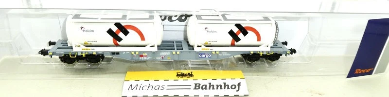 76943 Roco SBB Containertragwagen Sgnss Holcim Tankcontainer EpVI H0 1:87 HB3 µ
