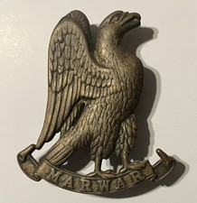 MARWAR Eagle Jodhpur Lancers - Indian Army Arm Helmet Badge Emblem  WWI Original