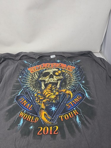 2012 Scorpions The Final Sting World Tour T-Shirt Large Concert Tee 3xl - Picture 2 of 9