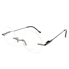 Lennon Style Rimless Round Reading Glasses Iconic Readers
