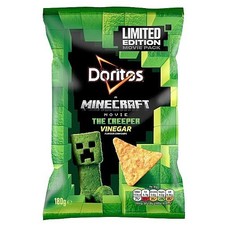 12 Pack Doritos Zingy Salt & Vinegar Tortilla Chips Sharing Bag Crisps 180g x12