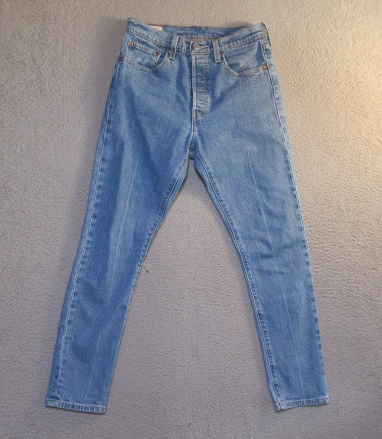 Levi's 501 Jeans 27x28 Mens Stretch Slim Straight Leg Measures 27x28 - Image 3 of 4