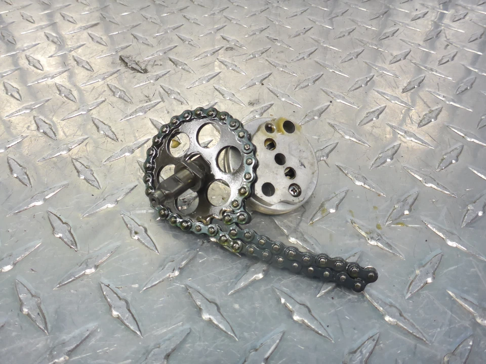 93 Honda Helix CN250 CN 250 motor bomba de óleo conjunto de engrenagens válvula corrente - Imagem 2 de 4