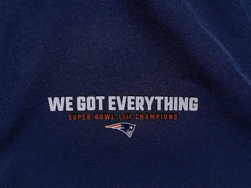 NIKE New England Patriots NFL Zip Pullover Super Bowl 53 Champions Blau Große L - Bild 5 von 9