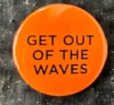 Kate Bush Ninth Wave pin official, 1"
