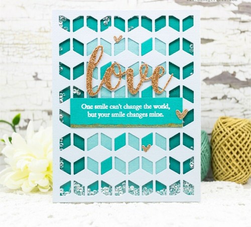 Cutout Diamonds Background Cutting Die – 3D Illusion Cubes For All Occasions - Picture 2 of 5