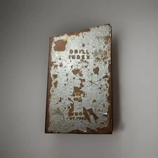 Vintage Huot Drill Index Drill Bit Set 1/16 to 1/2 by 1/64  Metal Case Used READ