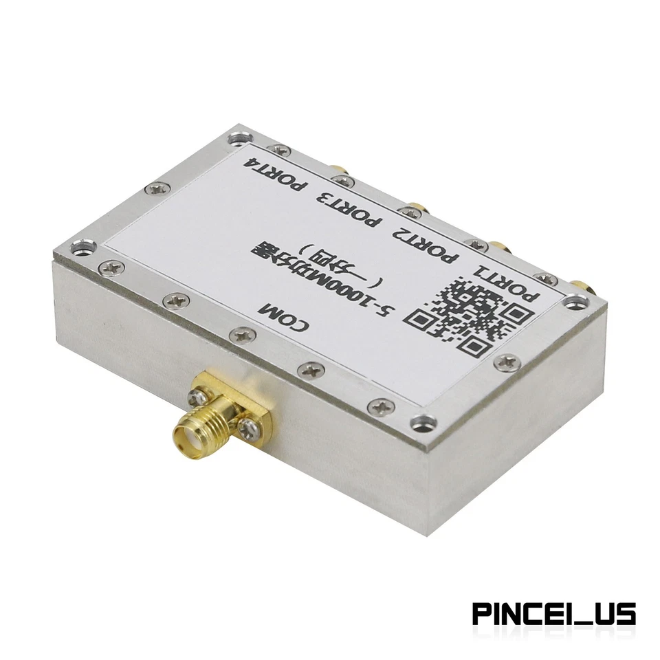 5-1000MHz 50Ω 0.3dB 4 Way One-to-Four RF Power Divider Combiner - Image 4 of 4
