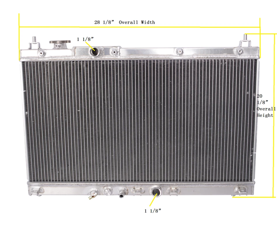 3Rows All Aluminum Radiator Fit For 2015-2019 2016 2017 Honda City / Fit 1.5L l4 — 第 3/4 张图片