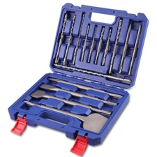 WORKPRO 16-Piece SDS-Plus Rotary Hammer Drill Bits and Chisel Set for Concrete