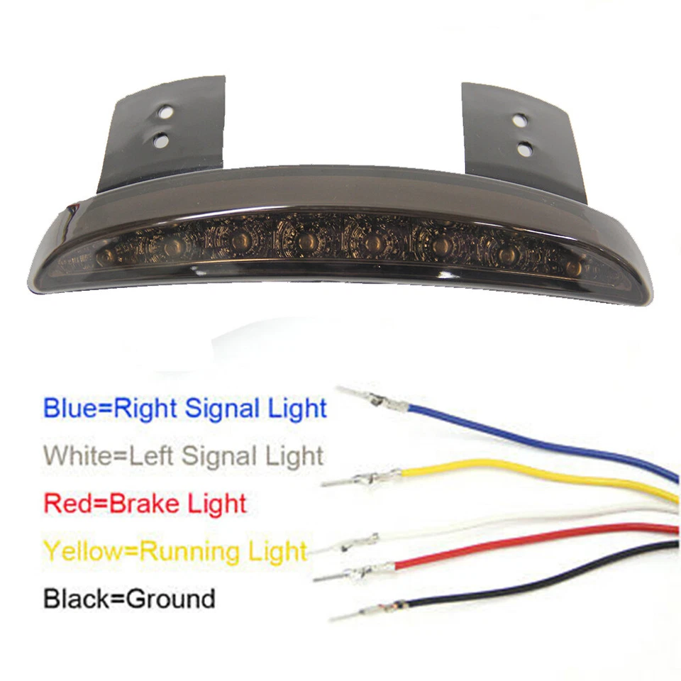 Luz trasera LED guardabarros freno para motocicleta Honda Shadow Spirit VT750 VT1100 Foto 2 de 4