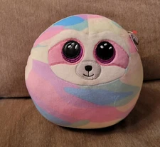 Ty Squish-a-Boos Cooper the Sloth Cushion Pillow Plush 8" New