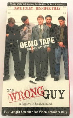 THE WRONG GUY VHS Demo Tape Retailers Screener BRAND NEW SEALED