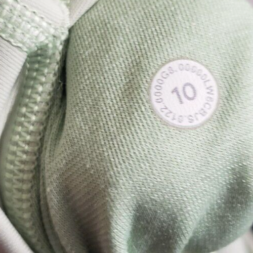Lululemon Wunder Under Crop Legging 10 High Rise Stretch Pants Creamy Mint Green - Picture 6 of 9
