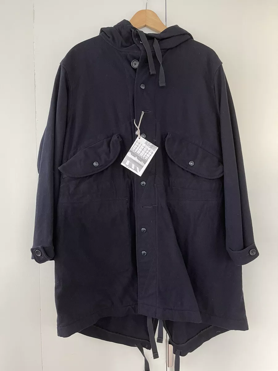 Engineered Garments Highland Parka - Navy Melton XS