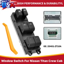 ✅For 2004-2014 Nissan Titan 5.6 V8 Master Power Window Control Switch 25401ZT10A