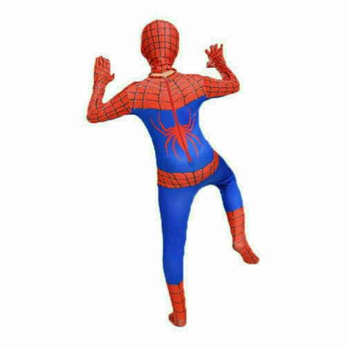 Children Spiderman Costume Boys Super Hero Fancy Dress Myers Cosplay Clothes UK - Picture 20 of 27