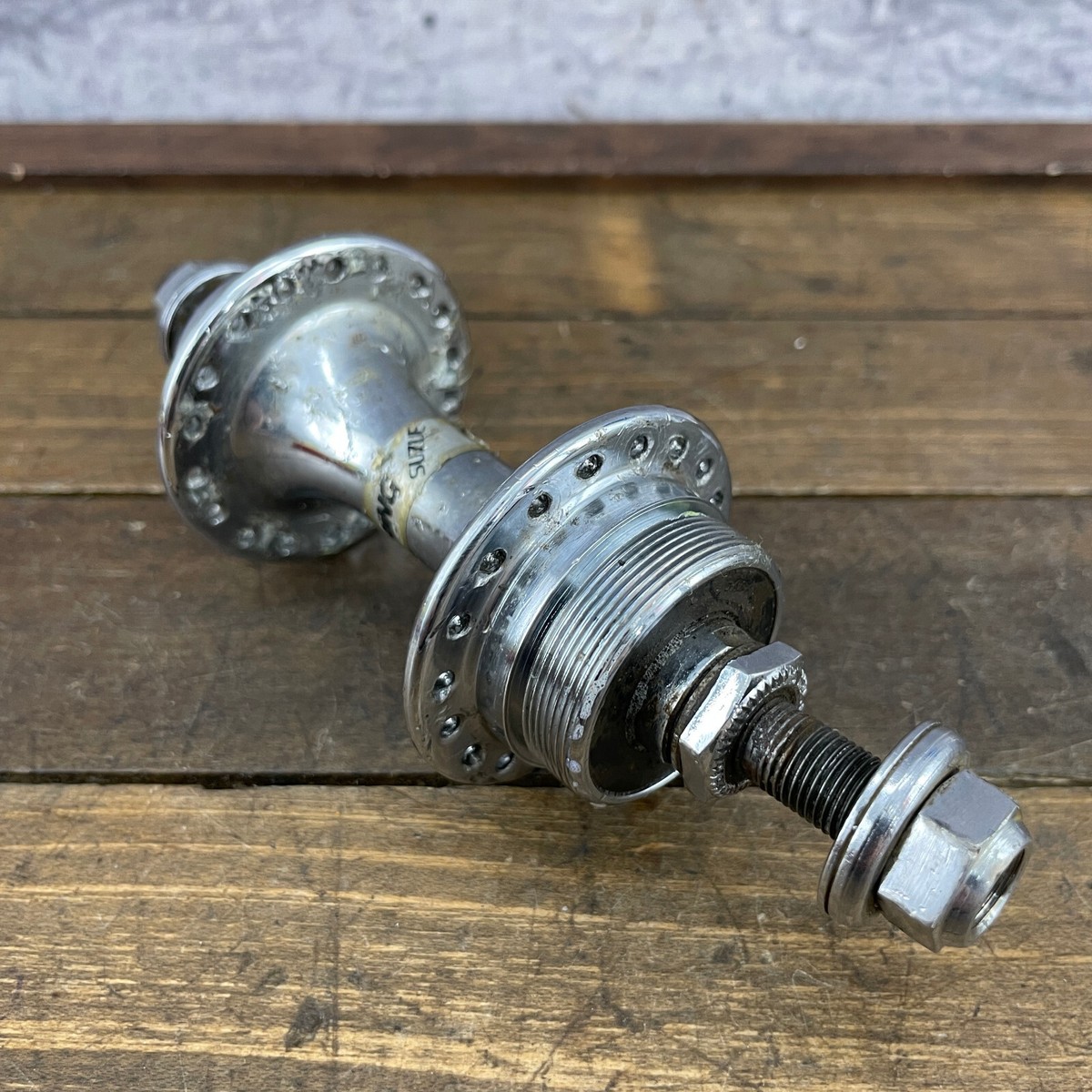 Suzue 36h BMX Rear Hub Chrome PARTS Sealed Bearing Old School BMX