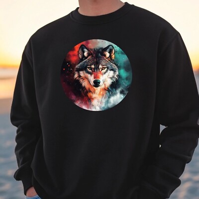 Wolf Portrait Sweatshirt Kuschelig und Perfekt für jeden Anlass S bis 4XL