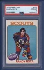 1975-76 OPC O-Pee-Chee #237 RANDY ROTA PSA 8 NM-MT Kansas City Scouts *LOW POP*
