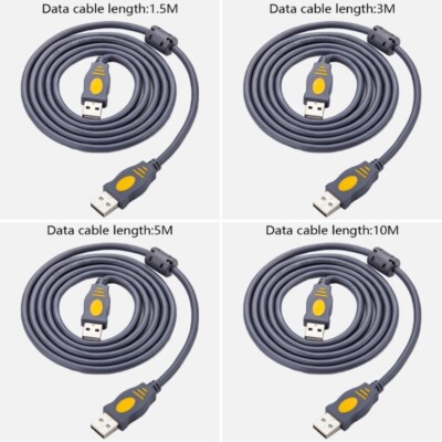 USB 2.0 Cable with Double Shielding USB2.0 Extension Cord for Secure Connection