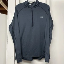 Men's L.L.Bean Midweight Base Layer 1/4 Zip Size  XL Excellent Condition