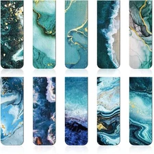 10Pcs Magnetic Ocean Theme Bookmarks Page Clips for Students Teachers Office