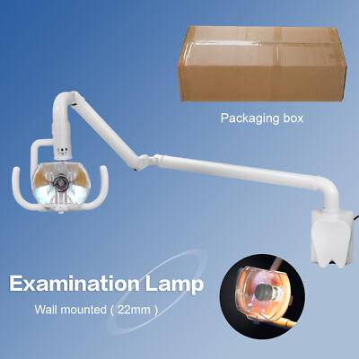 50W Wall Mounted Dental Halogen Operating Oral Lamp with Arm Surgical Exam Lamp