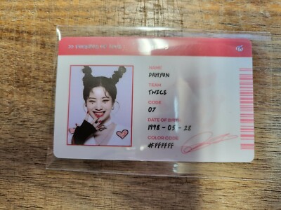 TWICE Formula of Love Scientist ID cards | eBay