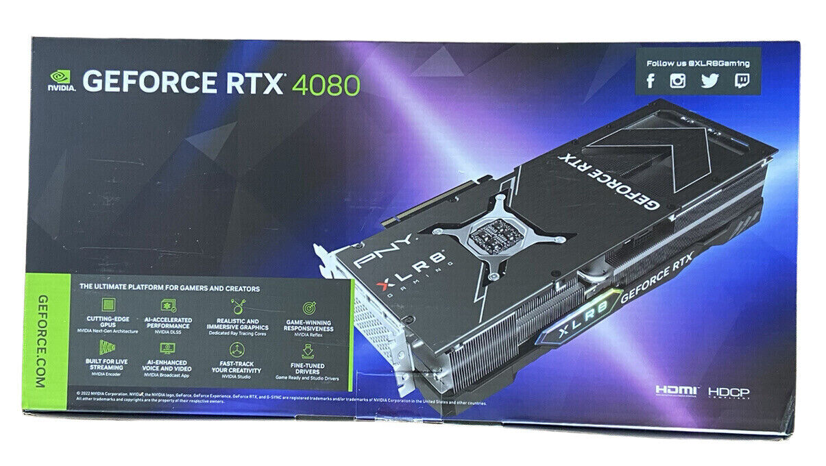 PNY GeForce RTX 4080 VERTO Triple Fan - Graphics card - GeForce RTX 4080 -  16 GB GDDR6X - PCIe 4.0 x16 - HDMI, 3 x DisplayPort