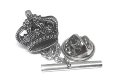 BRITISH CROWN TIE TACK LAPEL PIN MANUFACTURERS DIRECT PRICING!!!!!