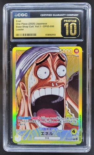2025 ONE PIECE JP ENEL LEADER OP05-098 CGC 10 PRISTINE T PT