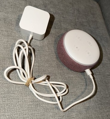 Amazon Echo Dot 3rd Gen Pink/White C78MP8 & Power Supply - Tested and Working