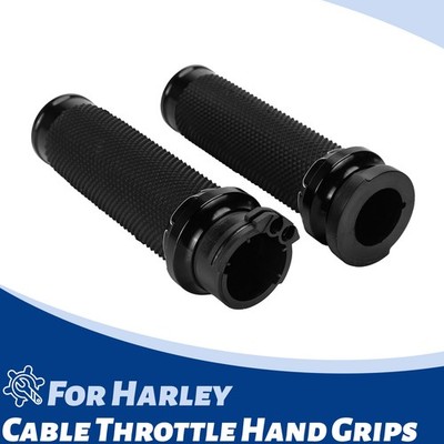 Cable Throttle Hand Grips For Harley Touring Street Glide 1996-2007 XL883 XL1200